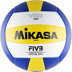 Мяч для волейбола MIKASA VSO2000 р.5 белый-желтый-синий